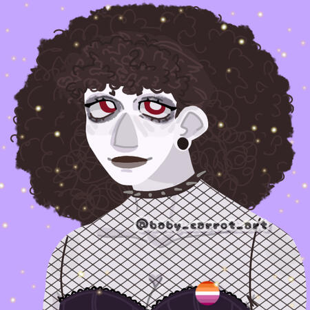 A picrew of her human form in my head (Aen's depiction above is possibly a little more accurate) (picrew: https://picrew.me/en/image_maker/1764548)